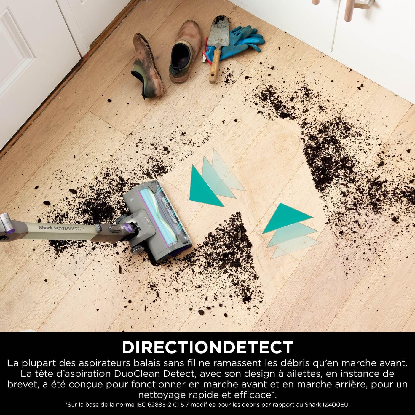 2026 Shark Detect Clean & Empty IW3612AMZEU, Aspirateur sans Fil, Blanc, 240 W, 2 liters