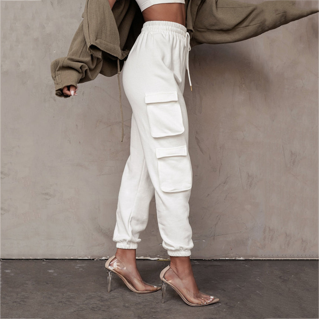 Jogging bambou cargo douillet hiver confort pour femme