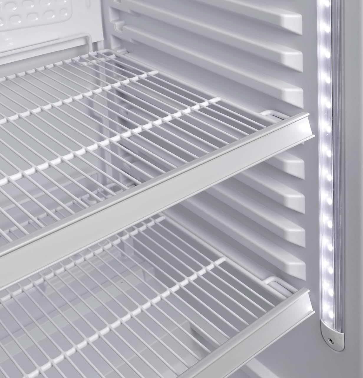2026 METRO Professional Réfrigérateur à Boissons GSC2360B, Acier/Verre, 62 x 63.6 x 175.3 cm, 347 L, avec Serrure, Noir