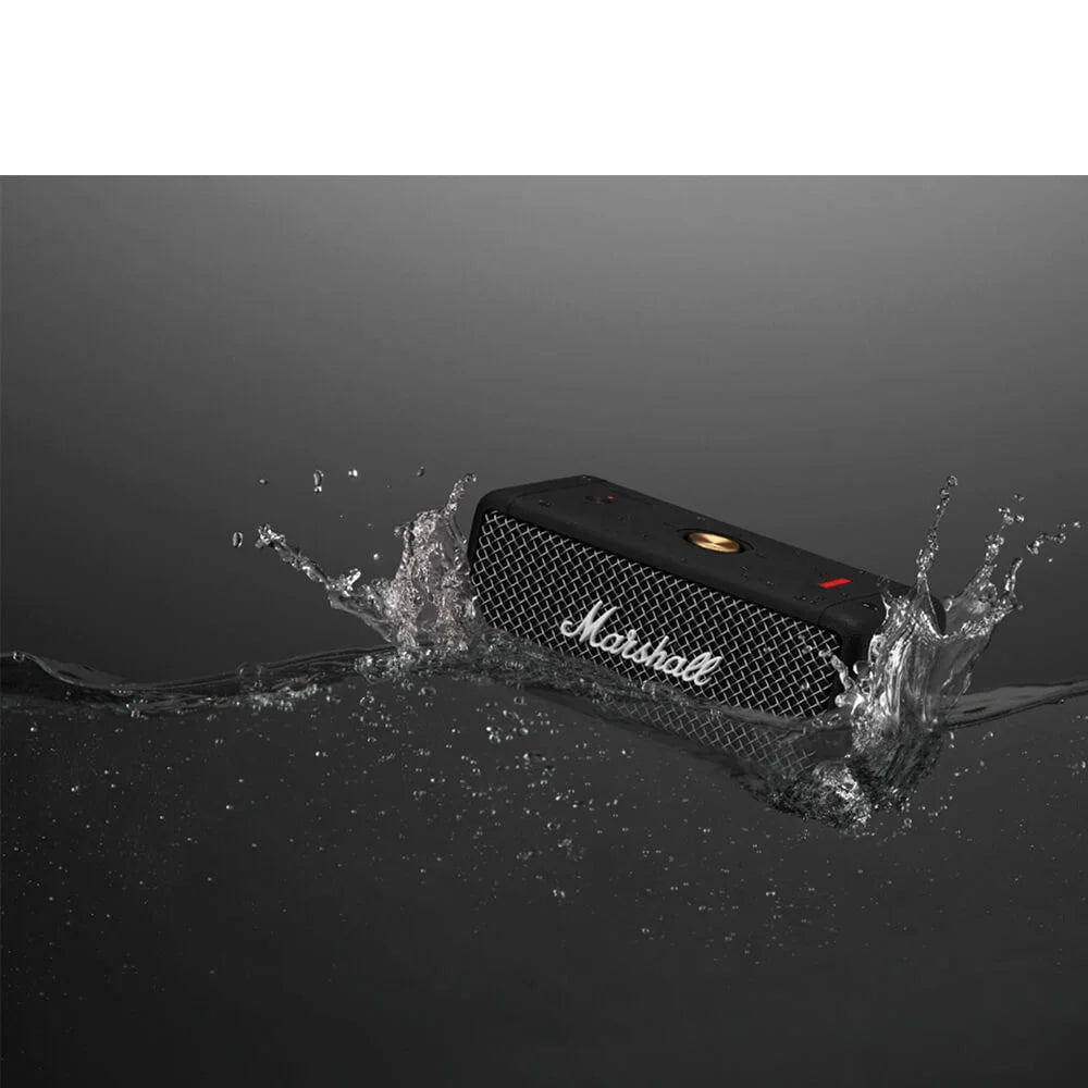 2026 2025 Enceinte Bluetooth portable Marshall EMBERTONBTBK Emberton – Son signature Marshall, étanche et compact, noir