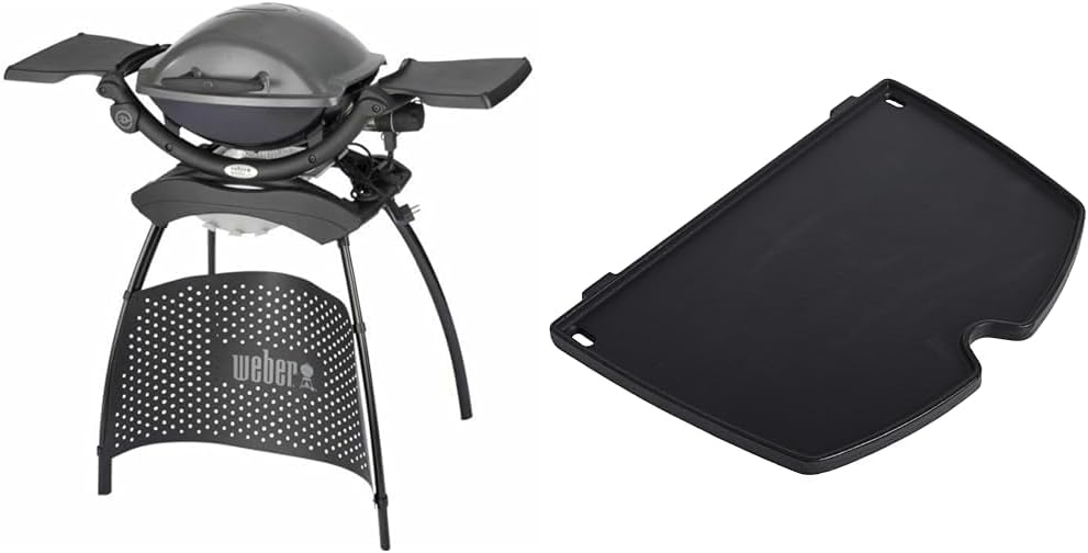 2026 2025 Weber Q1400 – Barbecue Électrique Portable 2.2 kW, Grille Fonte Émaillée, Édition Limitée