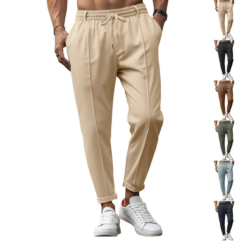 Pantalon coupe ajustée fuselé chic décontracté pour homme