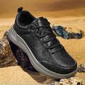 Baskets tige basse en cuir bout rond style britannique décontracté pour homme