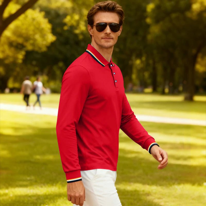 2026 Men's Casual Jacquard Polo Shirt Quick Drying Breathable Summer Style