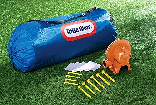 2026 Little Tikes Jump ’n Slide Hüpfburg – Aufblasbare Hüpfburg mit Rutsche inkl. Hochleistungsgebläse mit GFCI & Bodenankern