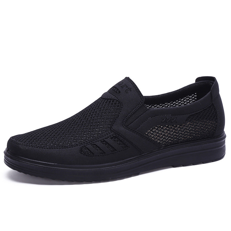 Chaussures léger respirant sans lacets doux semelle décontracté pour homme