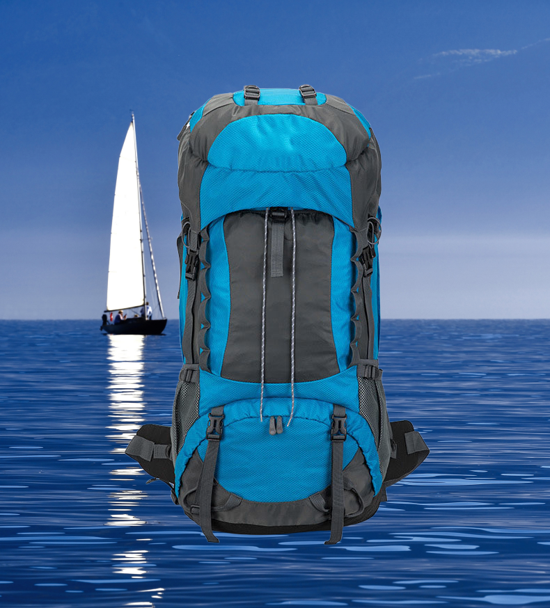 2026 Outdoor-Rucksack 70L – Hellblau