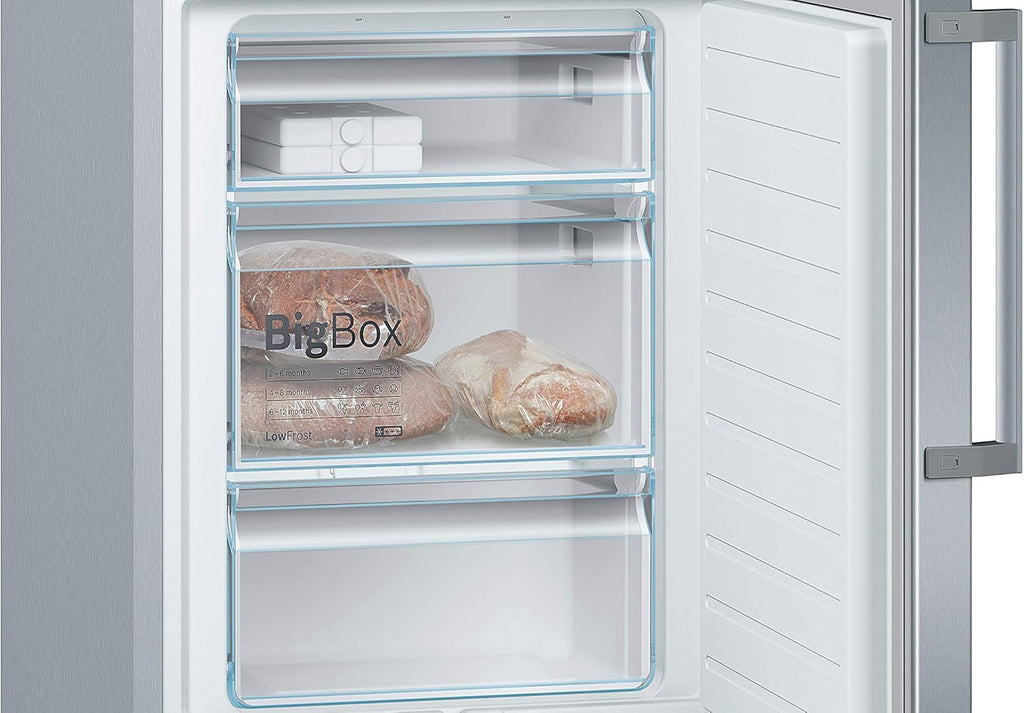 2026 KGE398IBP - Série 6, Réfrigérateur combiné pose-libre, 201 x 60 cm, Inox anti trace de doigts