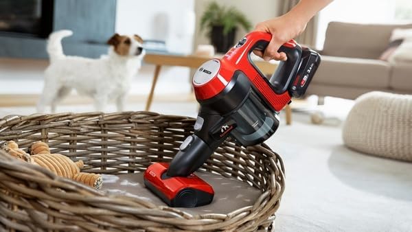 2026 2025 Bosch BCS711PET Scopa elettrica ricaricabile Unlimited 7 ProAnimal Rosso (Bosch Unlimited 7 BCS711PET ProAnimal)