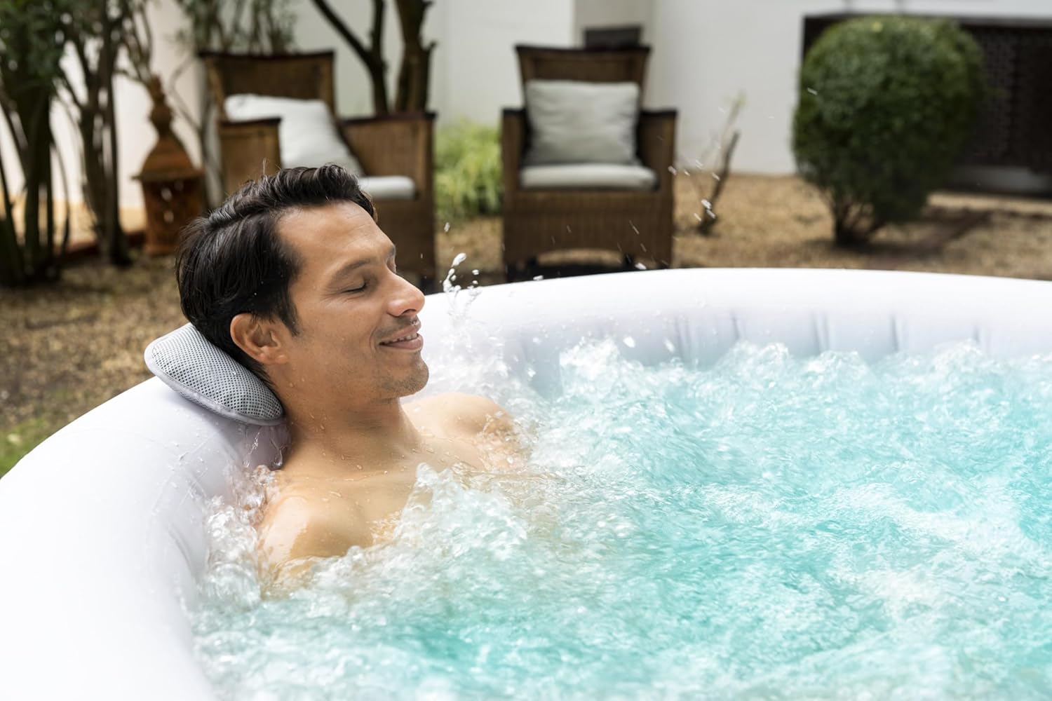 2026 Spa gonflable rond BESTWAY Lay-Z-Spa® Miami Airjet™ 2 - 4 personnes