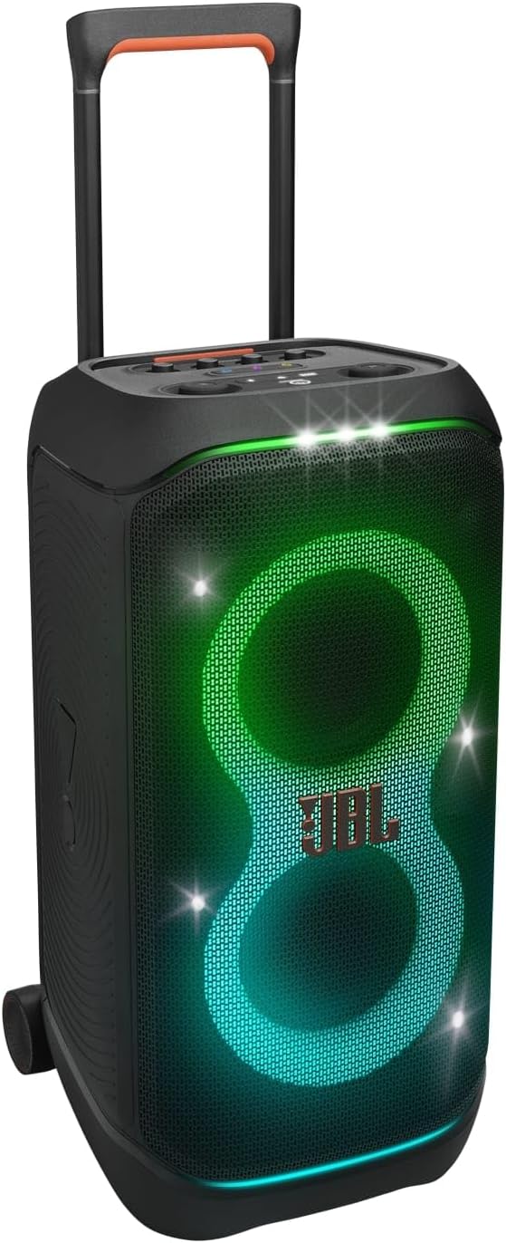 2026 PartyBox Club 120,Enceinte portable de soirée,poignée pliable ergonomique,jeu de lumières,12 heures d'autonomie,résistante aux éclaboussures IPX4,noir,Prise européenne (Type C) -