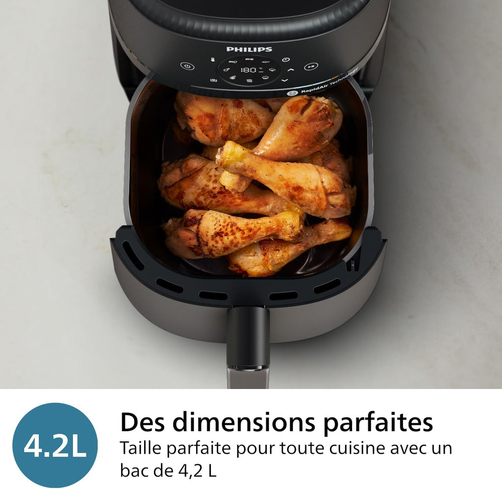 2026 2025 Friteuse à air Philips série 3000 7,2 L, fenêtre de cuisson, friteuse 16 en 1