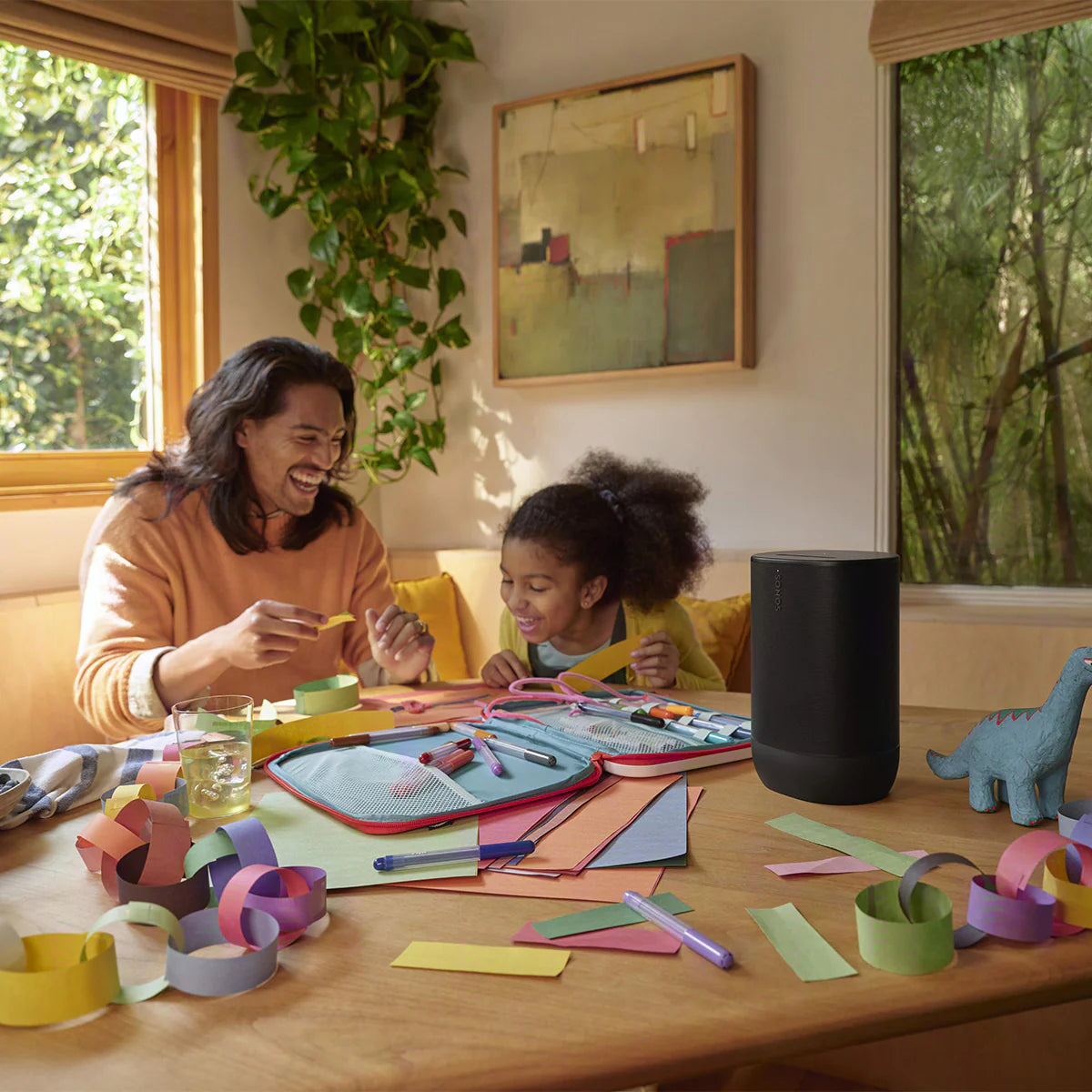 2026 2025 Sonos Move 2 – Enceinte Portable Intelligente avec Batterie 24 Heures, Bluetooth et Wi-Fi, Résistante à l’Eau (Noir)