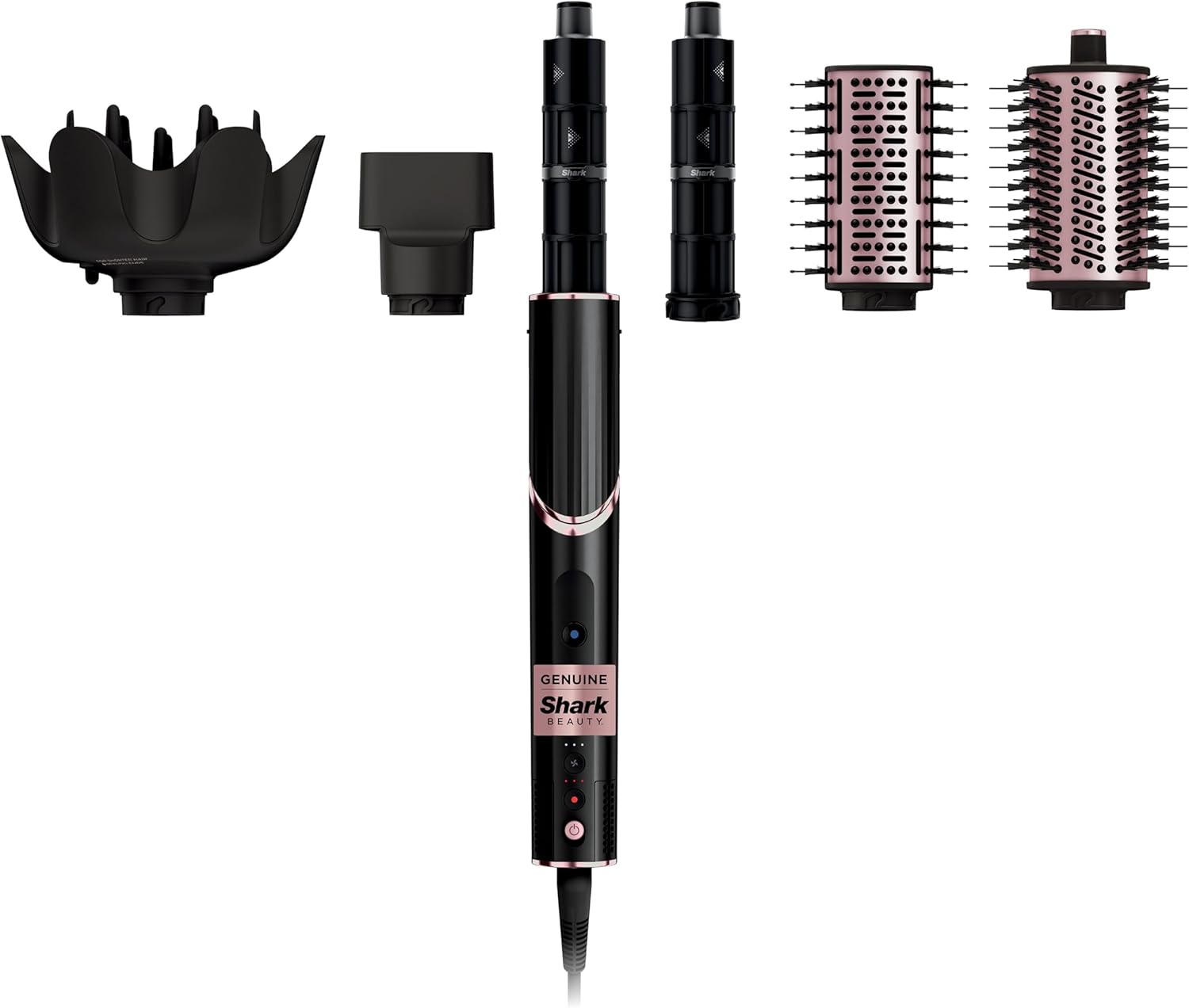 2026 2025 Système de coiffage et de séchage Shark HD430 FlexStyle, sèche-cheveux brosse puissant et multi-styler avec boucleurs Auto-Wrap, brosse plate, brosse ovale et embout concentrateur, coloris Stone