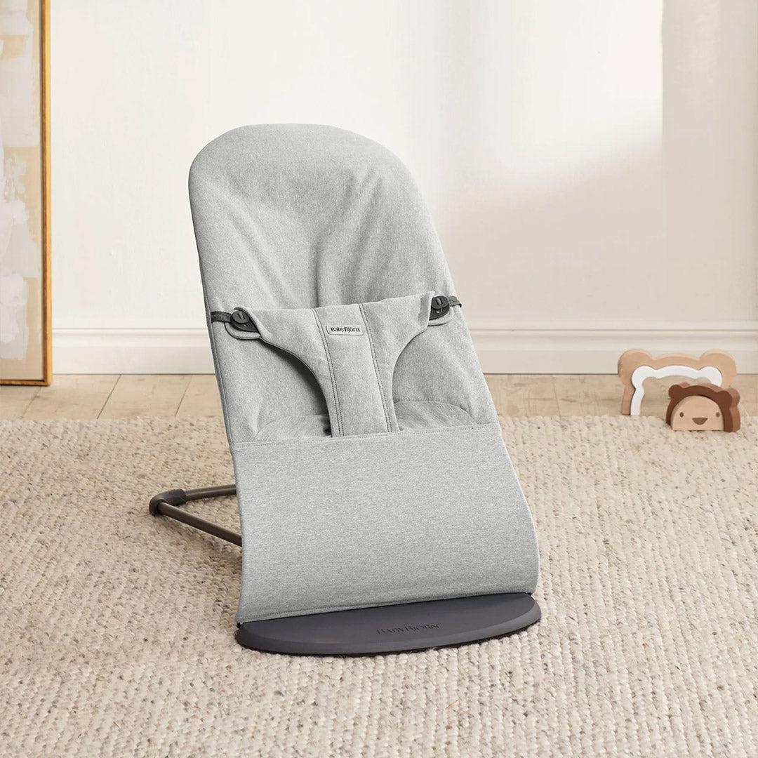 2026 2025 BabyBjörn Bouncer Bliss Woven Mélange - Gris Clair