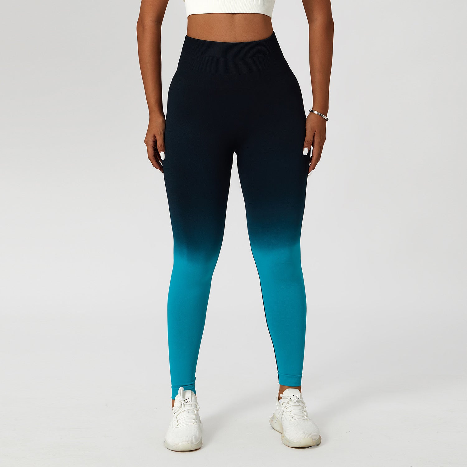 Women's Gradient High Waist Sports Leggings For Fitness Yoga Outdoor - LAKD London