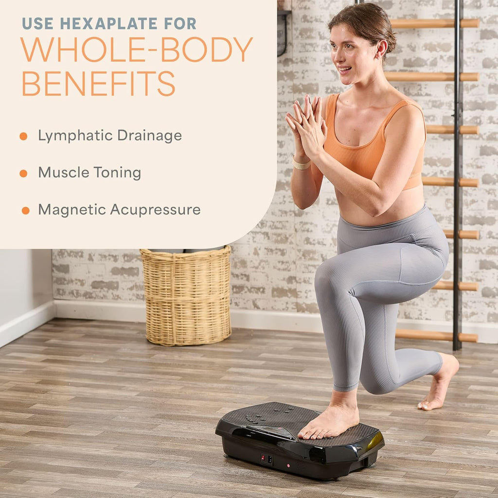 2026 2025 Lifepro Plateforme Vibrante d’Exercice avec Points d’Acupuncture Magnétiques - Plateforme Vibrante pour Tout le Corps pour Débutants et Récupération - Massage Drainage Lymphatique pour Tonification Musculaire et Fitness Général