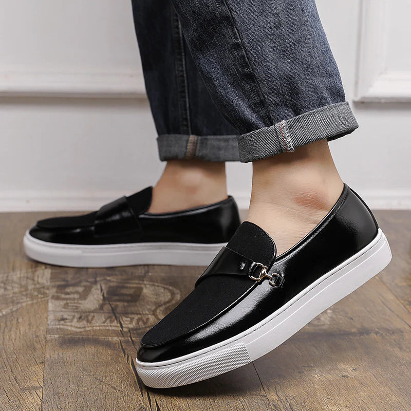 2026 Men's Business Slip-on Casual Leather Shoes Smart Office Wear
