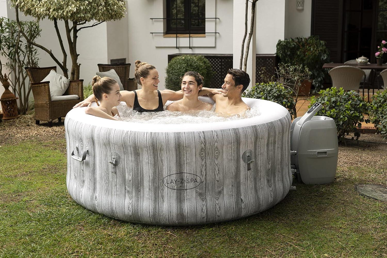 2026 Spa gonflable rond BESTWAY Lay-Z-Spa® Miami Airjet™ 2 - 4 personnes