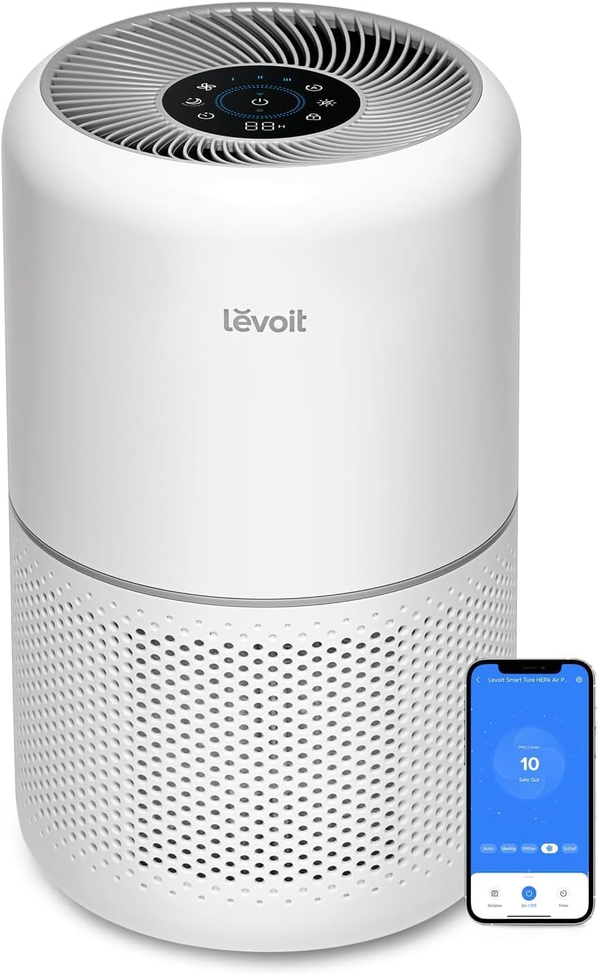 2026 Purificateur d’Air Levoit Core300-P Certifié AHAM VERIFIDE – HEPA 3-en-1, Silencieux 24 dB, CADR 143 CFM, Surface 1000+ pi², Filtres Multiples Remplaçables