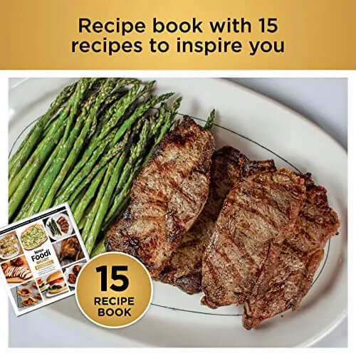 2026 2025 Ninja FG551 Foodi Smart XL Grill d’Intérieur 6-en-1 avec Friteuse à Air 4 Quart – Finition Acier Inoxydable