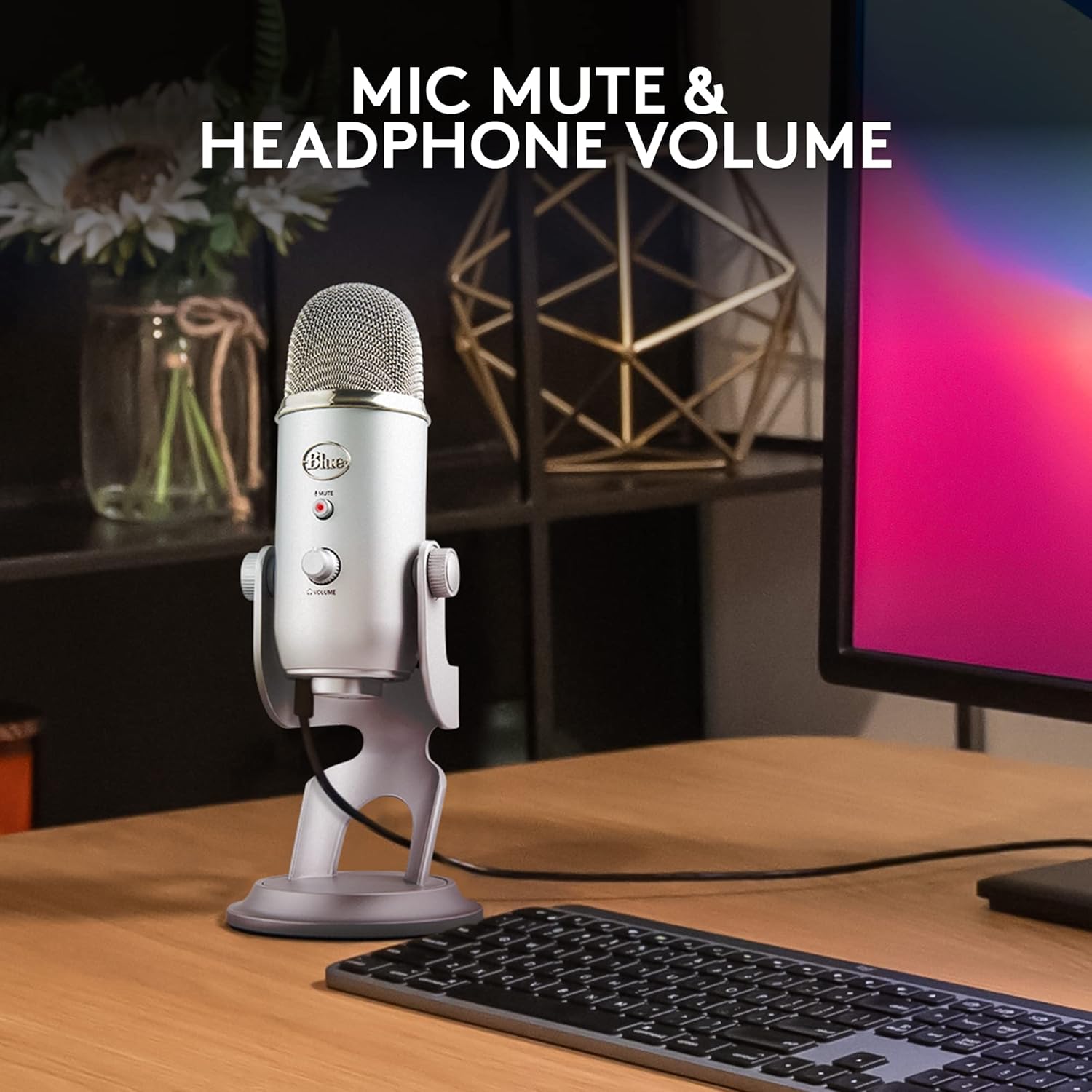 2026 2025 Logitech for Creators Microphone USB Blue Yeti (Noir)