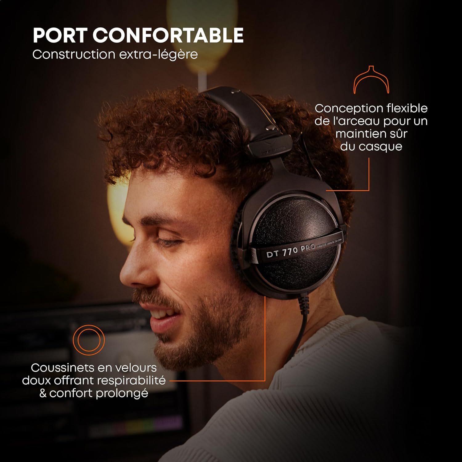 2026 2025 beyerdynamic DT 770 PRO 80 Ohm – Casque Studio Fermé Professionnel avec Isolation Sonore et Confort Supra-Auriculaire – Édition Limitée