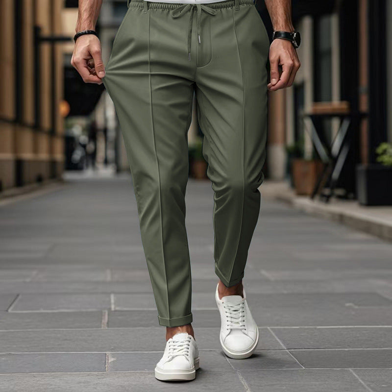 Pantalon coupe ajustée fuselé chic décontracté pour homme