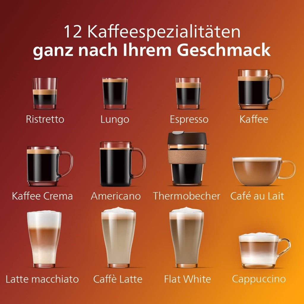 2026 Philips Série 5400 Machine Expresso - Café à Grain - LatteGo Mousseur à Lait, 12 Spécialités de Café, Affichage Intuitif, 4 Profils Utilisateur, Noir (EP5441/50)