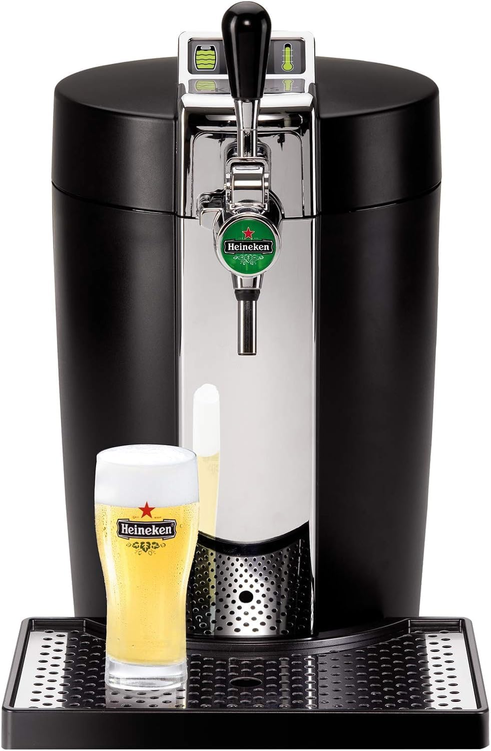 2026 BEERTENDER Machine à bière pression, Compatible avec les fûts de 5 L, Tireuse à bière, Pompe à bière, Indicateur température, Indicateur volume restant VB700800