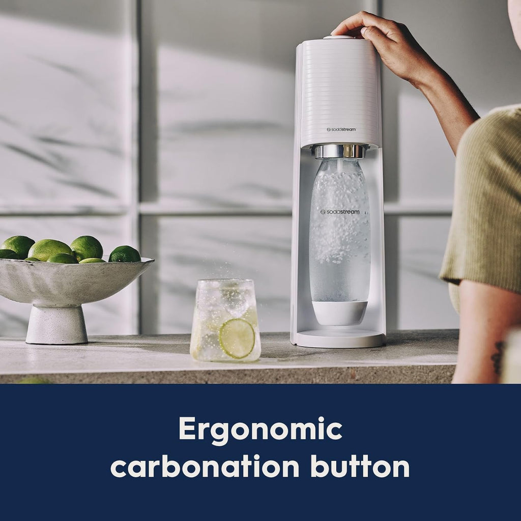 2026 2025 SodaStream Terra Machine à Eau Pétillante Bundle (Noir), avec CO2, Bouteilles Compatibles Lave-Vaisselle et Arômes Bubly Drops