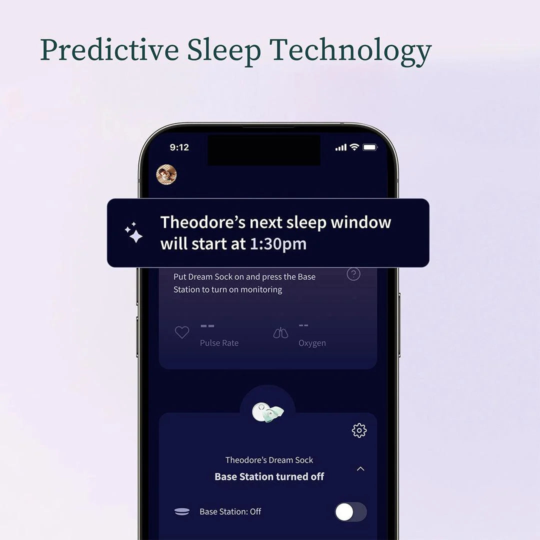 2026 2025 Owlet Dream Sock™ – Moniteur Bébé Intelligent avec Surveillance en Temps Réel du Pouls, de l’Oxygène et du Sommeil – Couleur Rose Poudré
