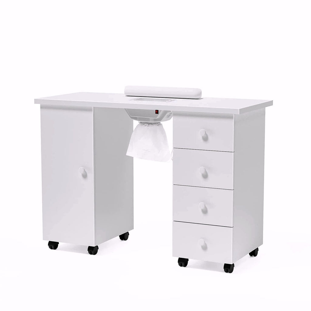 2026 Table de Manucure OmySalon avec Aspirateur Électrique Intégré (Système d’Aspiration Downdraft)