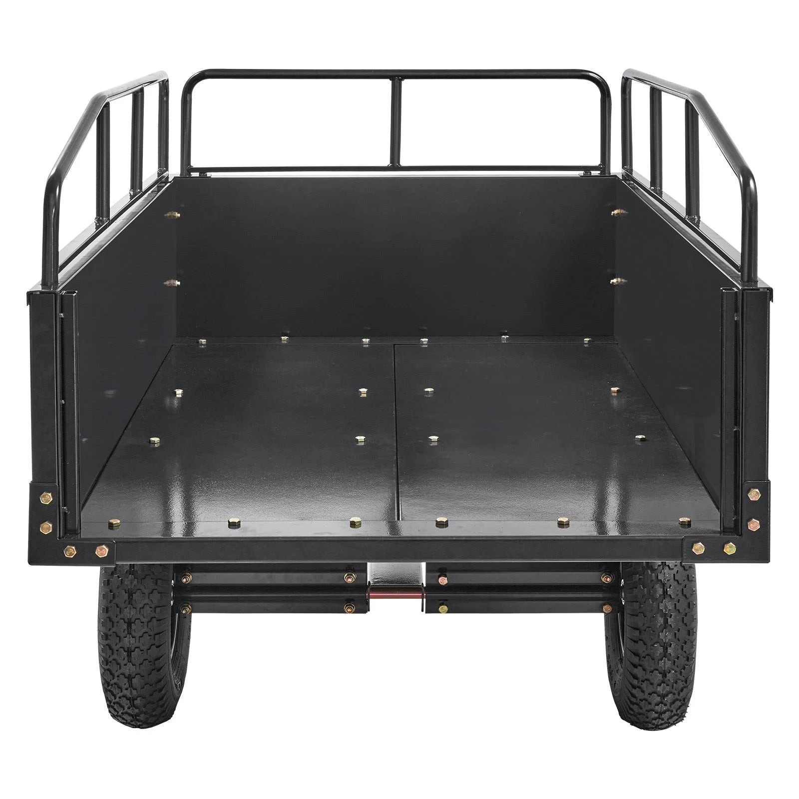 2026 VEVOR Hochleistungs-ATV-Anhänger, Kippwagen aus Stahl, 750 Pfund, 15 Kubikfuß, Gartenanhänger mit abnehmbaren Seitenwänden zum Fahren, L – MadeInUSA