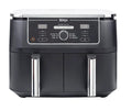 2026 Ninja Foodi MAX Dual Zone Digitale Heißluftfritteuse, 9,5L Airfryer, 2 Fächer, Antihaftbeschichtung, spülmaschinenfeste Körbe, 6-in-1, 8 Portionen, Schwarz AF400EU