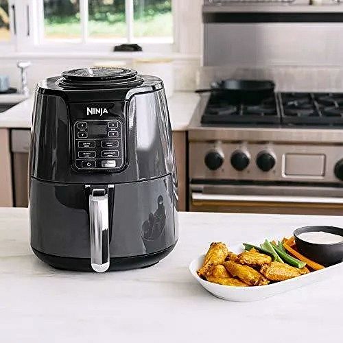 2026 Friteuse à air Ninja AF101, 4 Qt, Noir/Gris