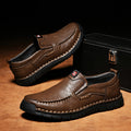 Chaussures confortable en cuir souple décontracté pour homme
