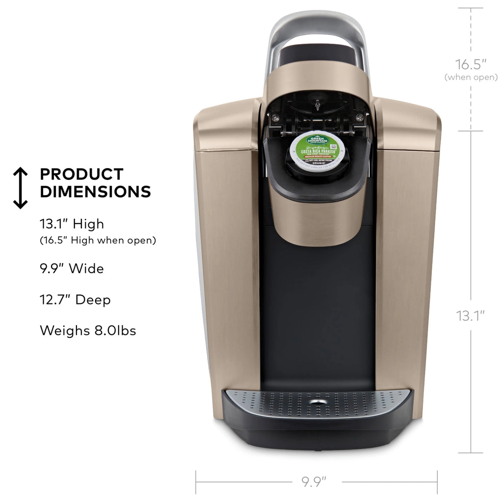 2026 2025 Keurig K-Elite – Machine à Café à Dosettes K-Cup à Portion Unique, Finition Brossée Slate, Programmable pour Café Chaud et Glacé