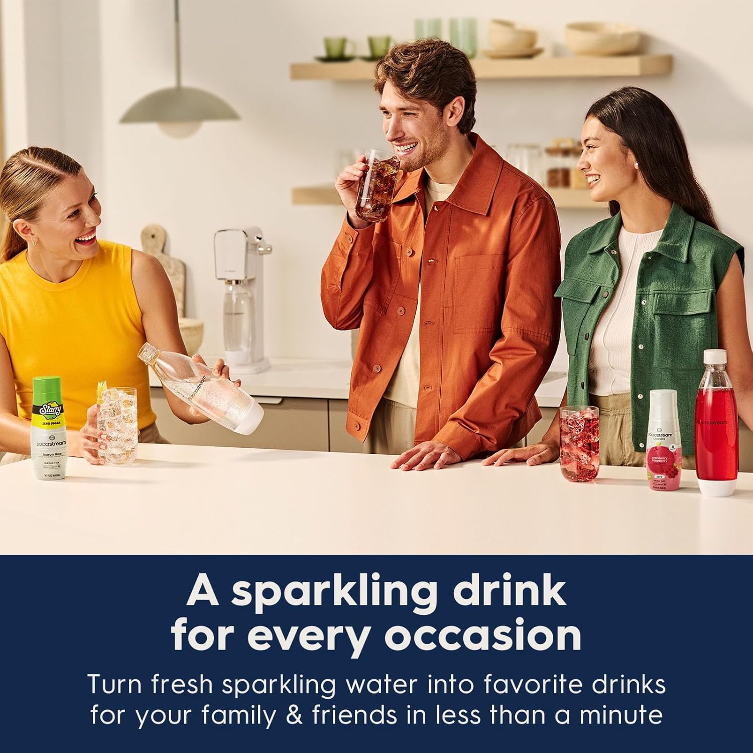 2026 2025 SodaStream Terra Machine à Eau Pétillante Bundle (Noir), avec CO2, Bouteilles Compatibles Lave-Vaisselle et Arômes Bubly Drops