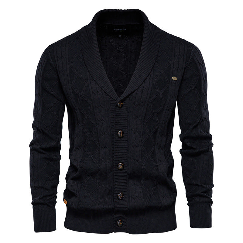 Gilet en coton col V classique confort pour homme