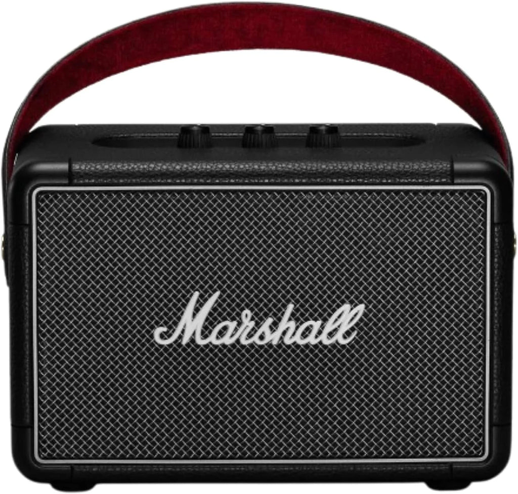 2026 2025 Enceinte portable Bluetooth Marshall Kilburn II – Noir, Son puissant, 36W, Autonomie 20+ heures, Résistante à l’eau IPX2