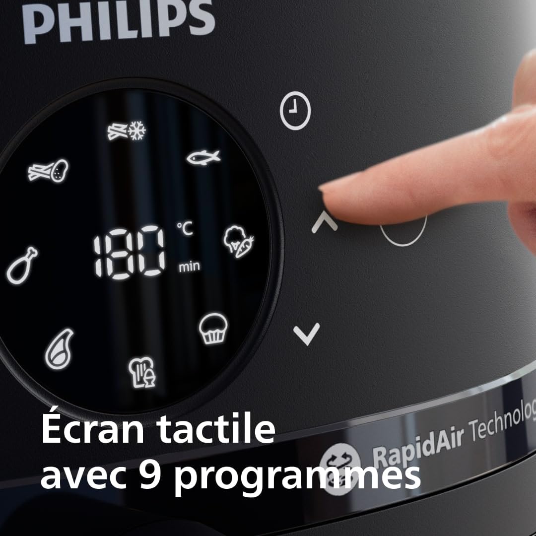 2026 2025 Friteuse à air Philips série 3000 7,2 L, fenêtre de cuisson, friteuse 16 en 1