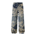 Men's Retro Blue Wide Leg Jeans Comfortable Casual Denim - LAKD London