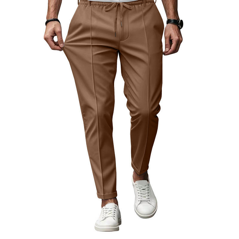 Pantalon coupe ajustée fuselé chic décontracté pour homme