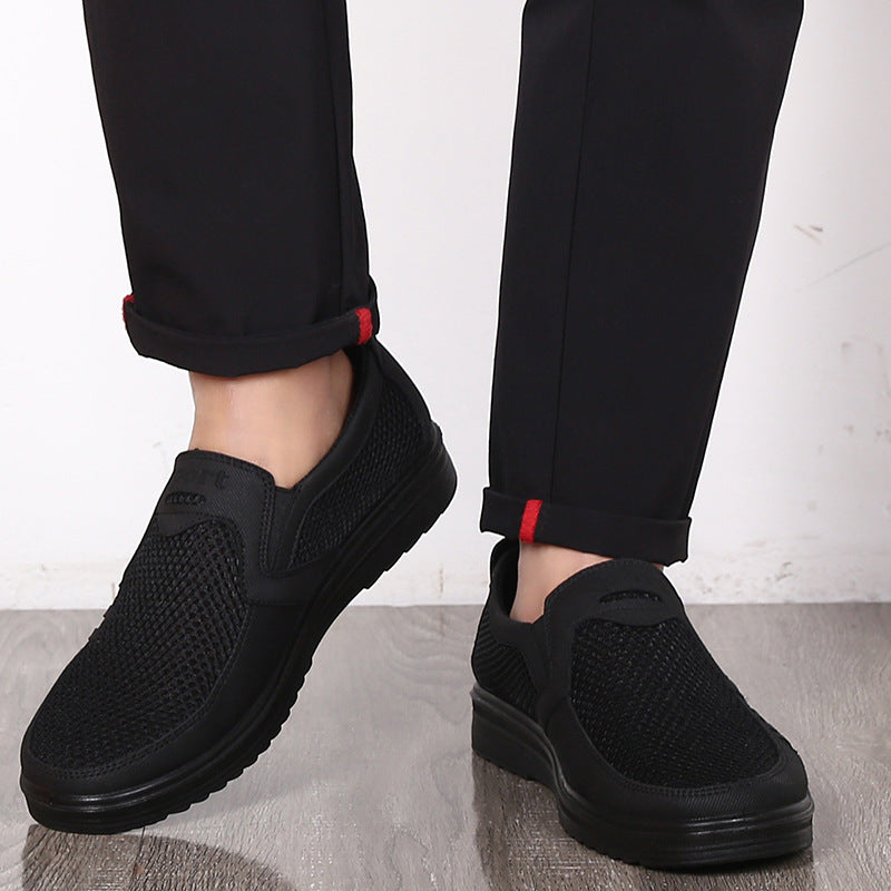 Chaussures léger respirant sans lacets doux semelle décontracté pour homme