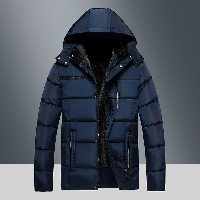Veste doublé polaire en coton hiver chaud confort pour homme