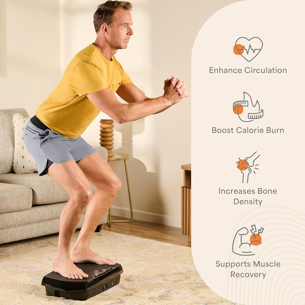 2026 2025 Lifepro Plateforme Vibrante d’Exercice avec Points d’Acupuncture Magnétiques - Plateforme Vibrante pour Tout le Corps pour Débutants et Récupération - Massage Drainage Lymphatique pour Tonification Musculaire et Fitness Général