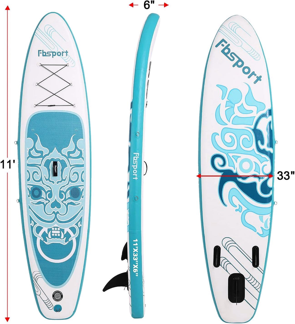2026 Premium Stand Up Paddle Board, Yoga Board with Durable SUP Accessories & Carry Bag | Wide Stance, Surf Control, Non-Slip Deck, Leash, Paddle and Pump for Youth & Adult