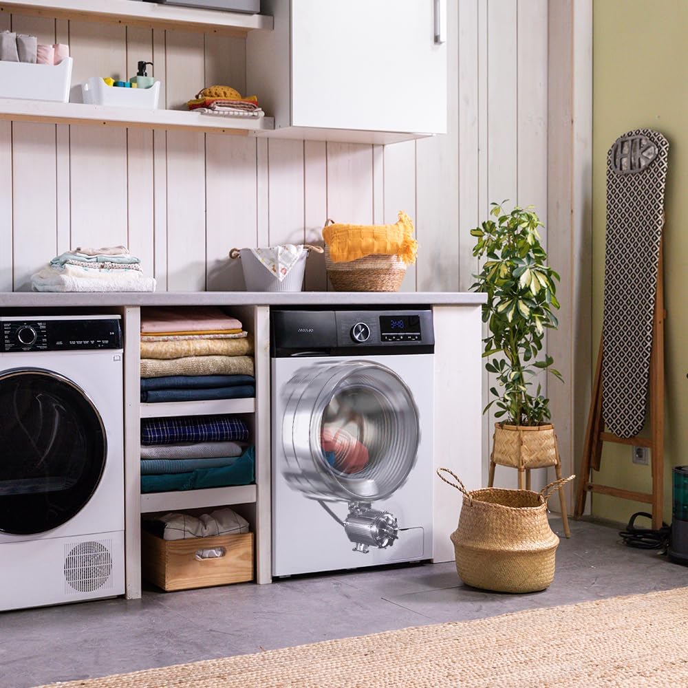 2026 Cecotec Bolero Dresscode 10500 Inverter Steel A. Lave-linge 10 kg Steel, 1400 tr/min, Moteur Inverter Plus, Vapeur, Classe A.
