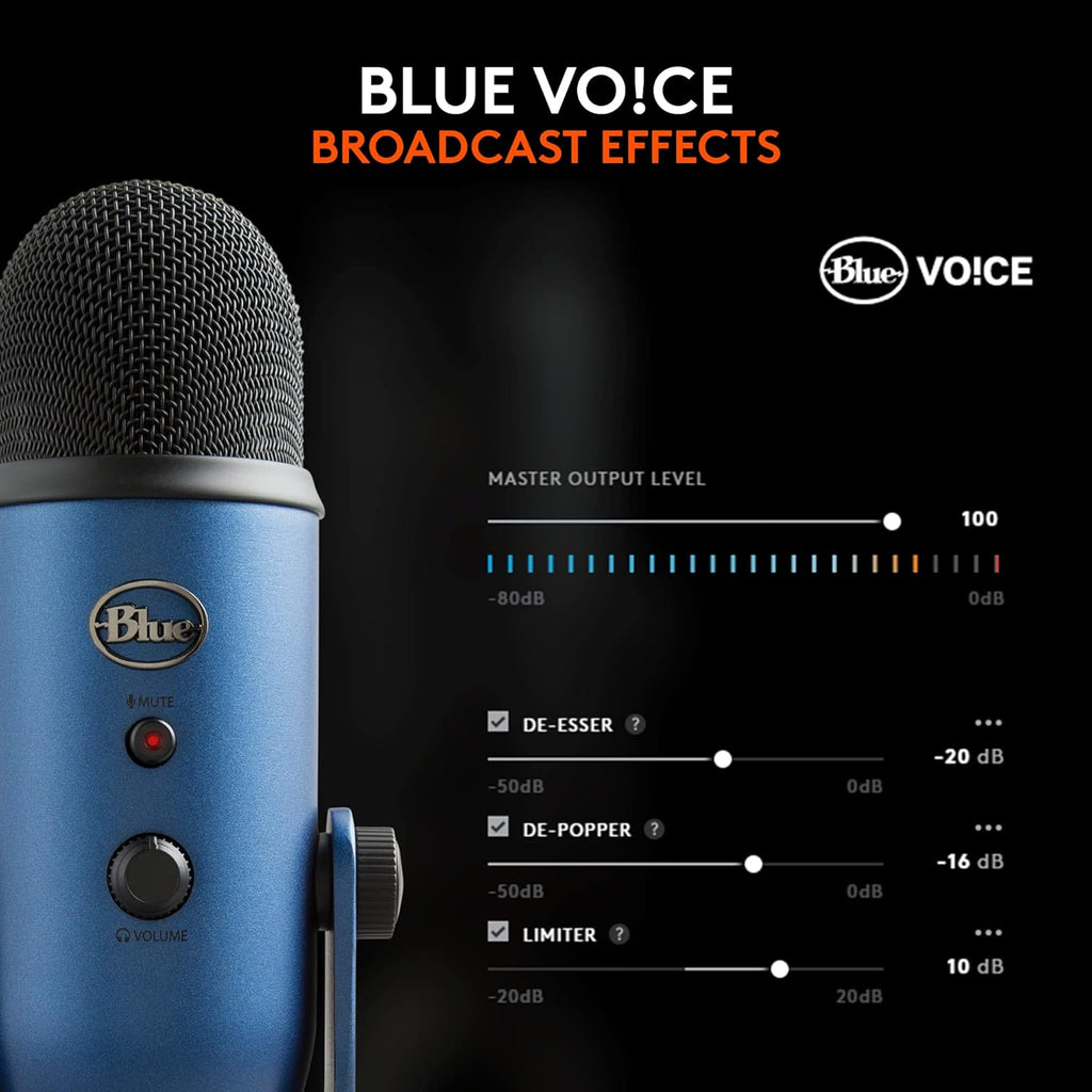 2026 2025 Logitech for Creators Microphone USB Blue Yeti (Noir)